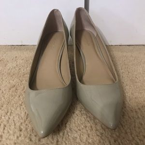 Patent leather Gray dress heels